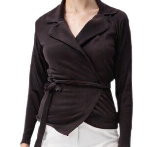 Wrap Cardigan in Brown by InWear Size XS